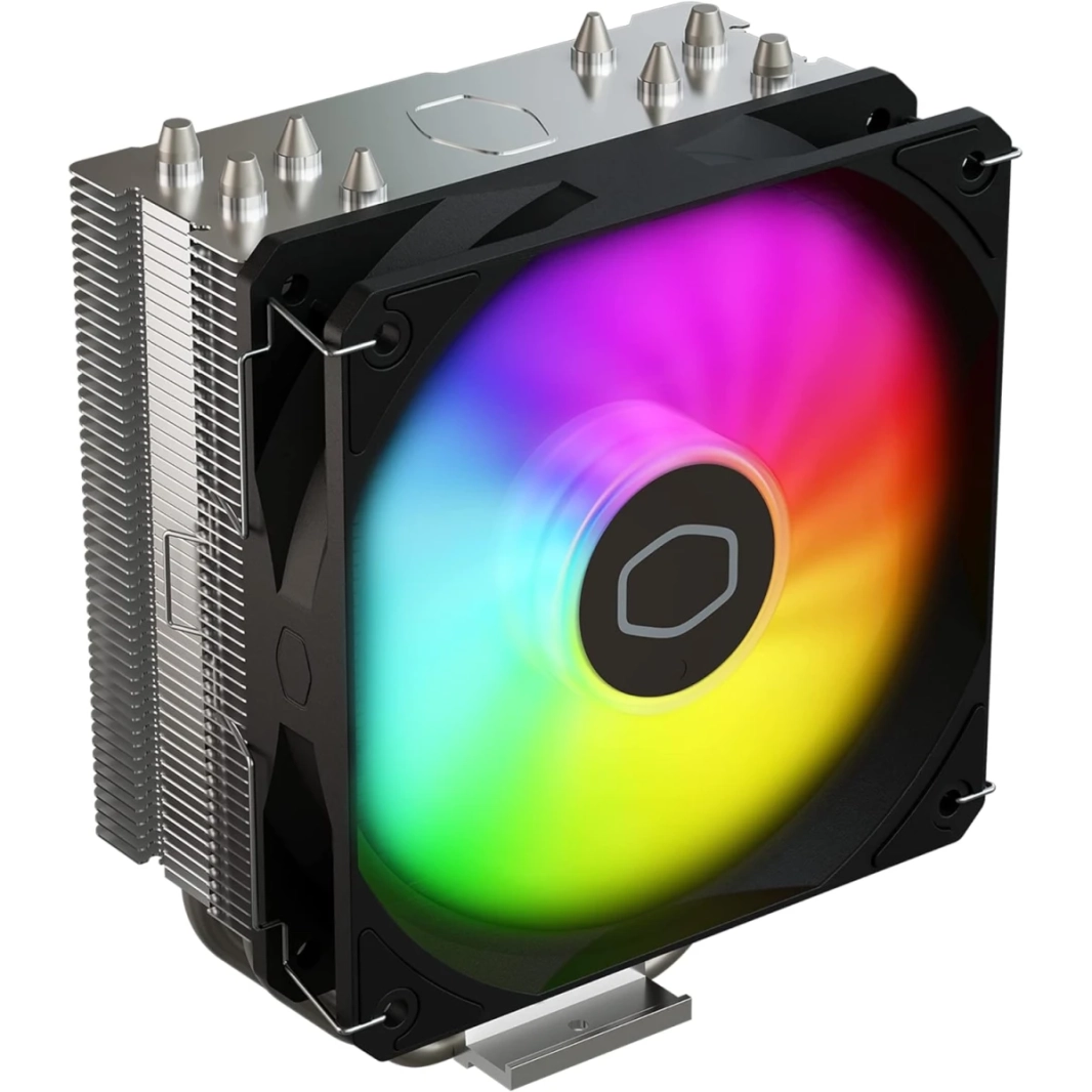 مبرد هواء كولر ماستر Hyper 212 Spectrum V3 بمروحة 120 ملم يدعم وحدة المعالجة المركزية AMD & Intel 4 أنابيب حرارية
