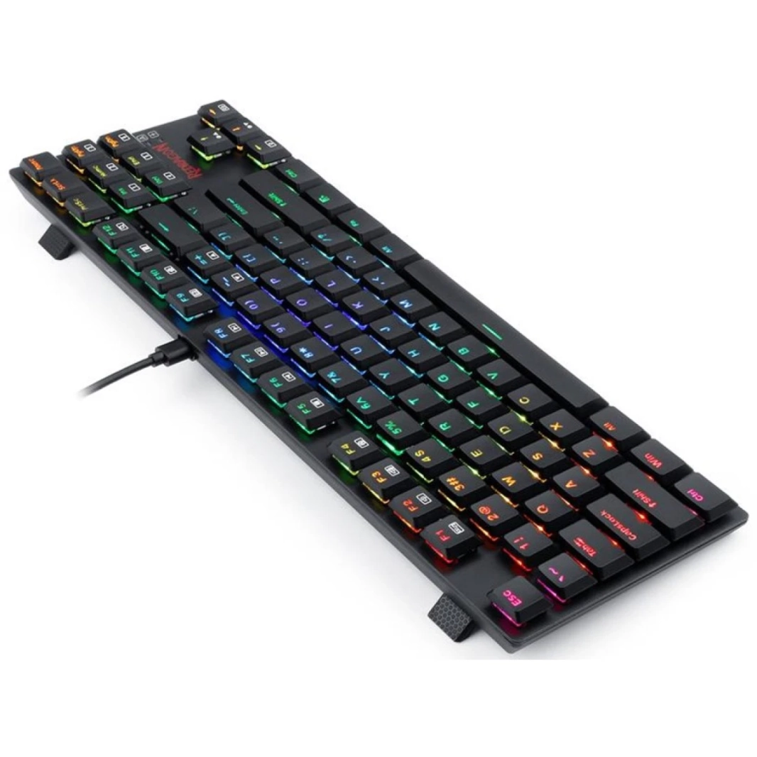 Redragon K607 APS RGB Super Slim TKL Wired Mechanical Gaming Keyboard - Black