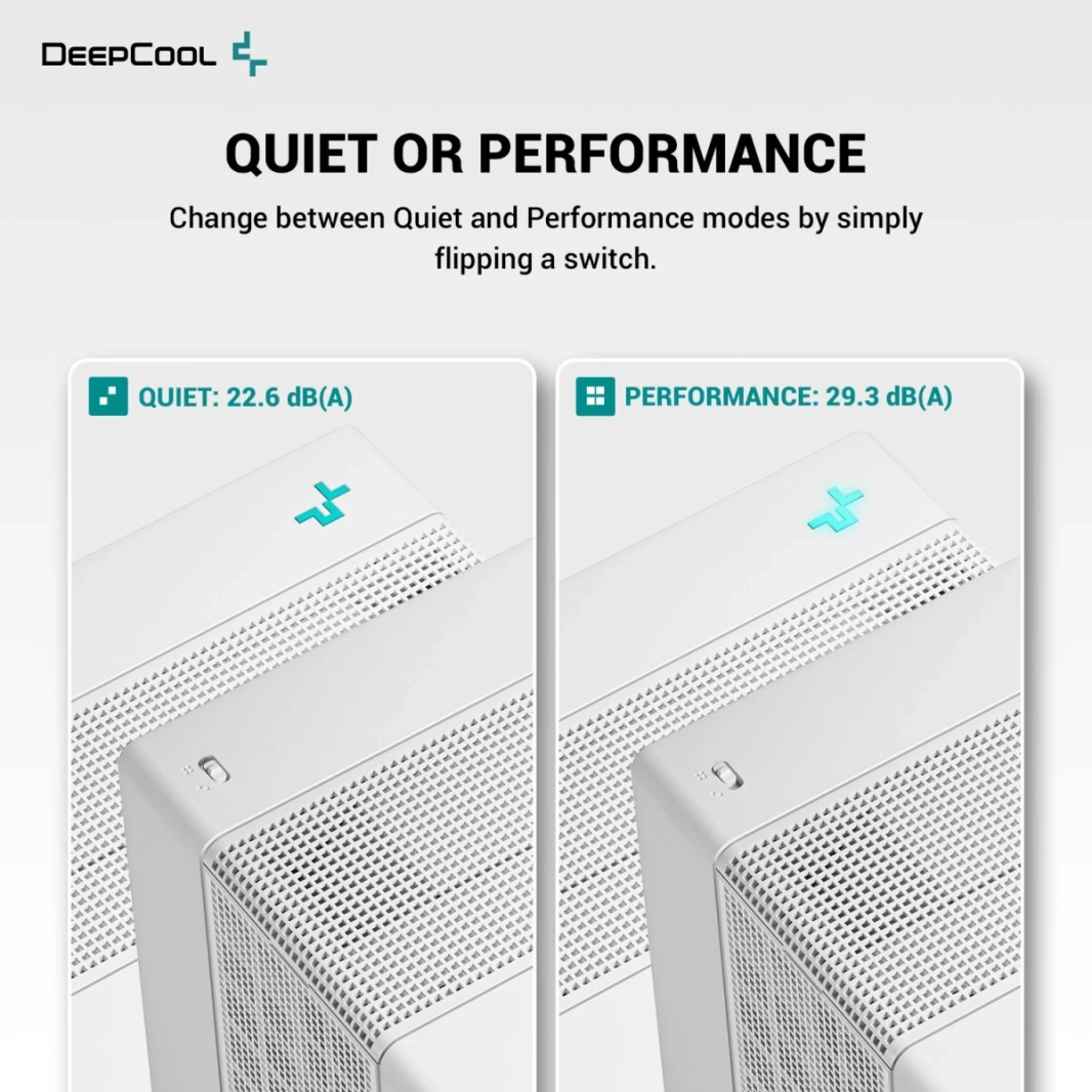 DeepCool ASSASSIN 4S Premium CPU مبرد هواء ثنائي البرج مركزي 140 مم مروحة FDB 7 أنابيب حرارة نحاسية هادئة / مفتاح وضع الأداء - أبيض