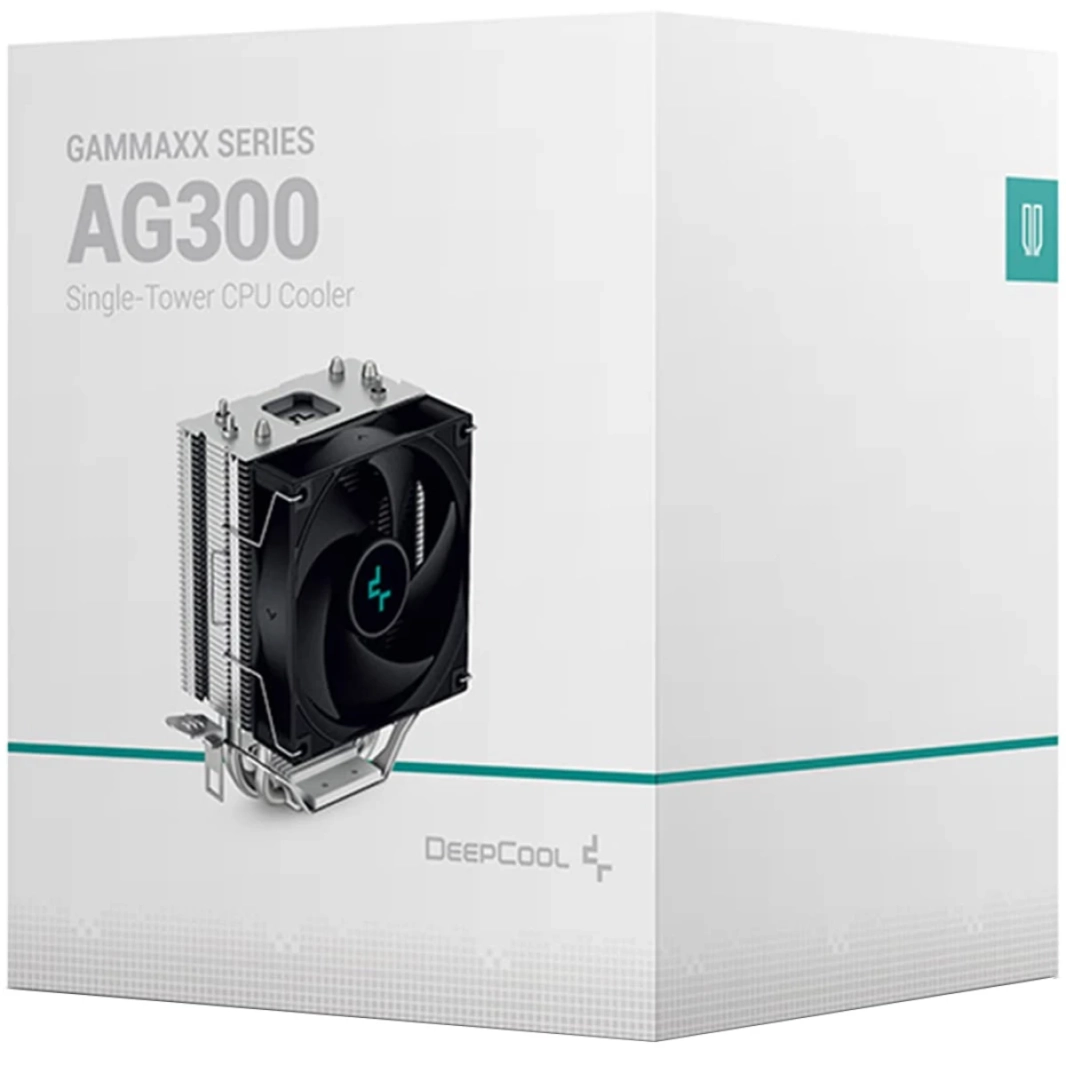 DEEPCOOL GAMMAXX AG300 وحدة المعالجة المركزية مبرد الهواء 3 أنابيب حرارية مطلية بالنيكل بالكامل PWM مروحة تبريد لـ Intel وAMD