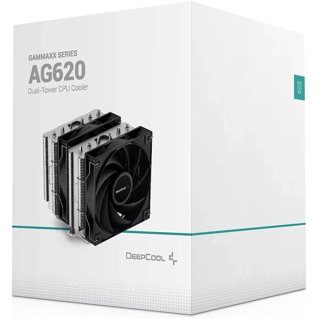 DeepCool GAMMAXX AG620 وحدة المعالجة المركزية مبرد الهواء مايتي 260 وات TDP 6 قطع أنابيب حرارة نحاسية ARGB مزامنة مع مروحة 120 مم PWM