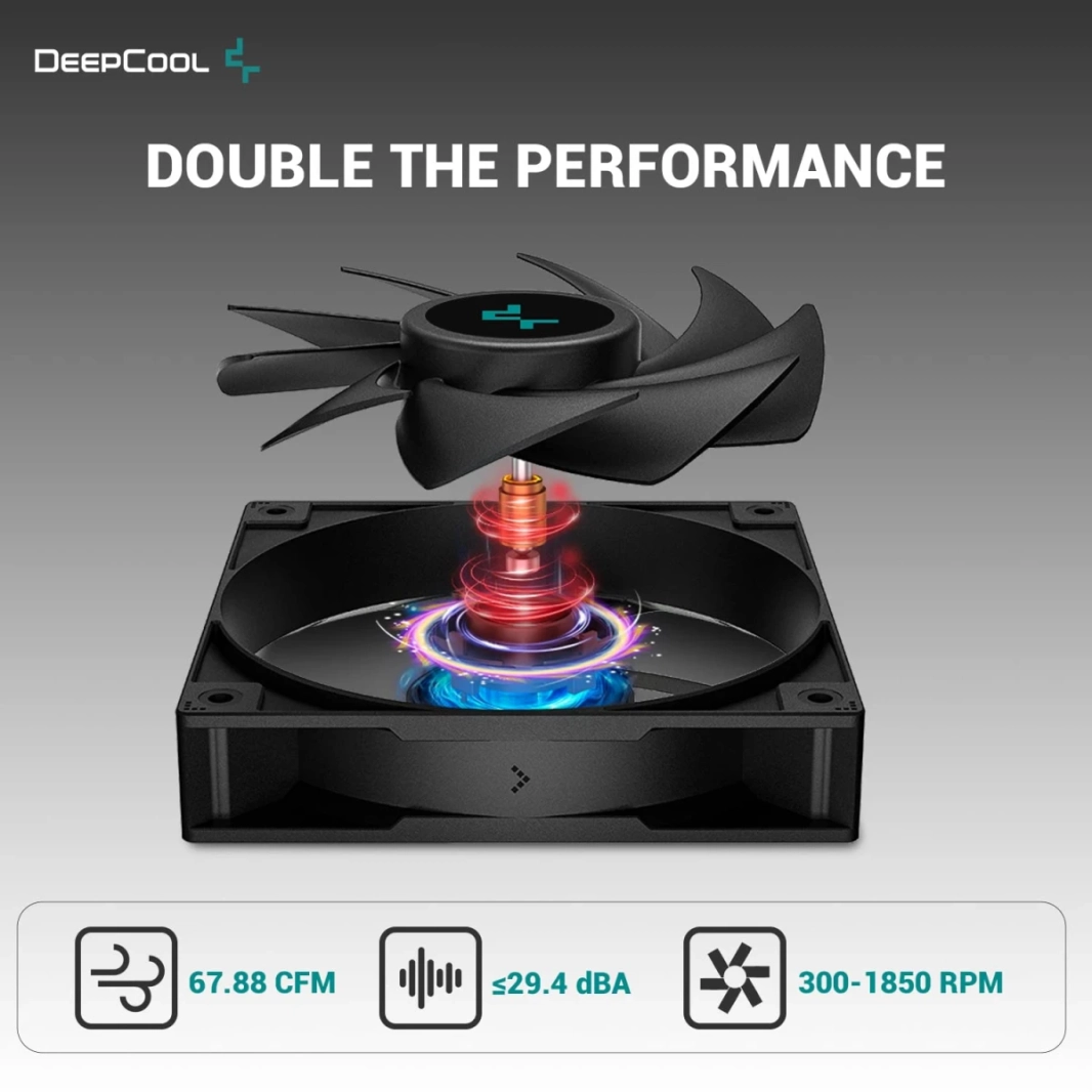 DeepCool GAMMAXX AG620 وحدة المعالجة المركزية مبرد الهواء مايتي 260 وات TDP 6 قطع أنابيب حرارة نحاسية ARGB مزامنة مع مروحة 120 مم PWM