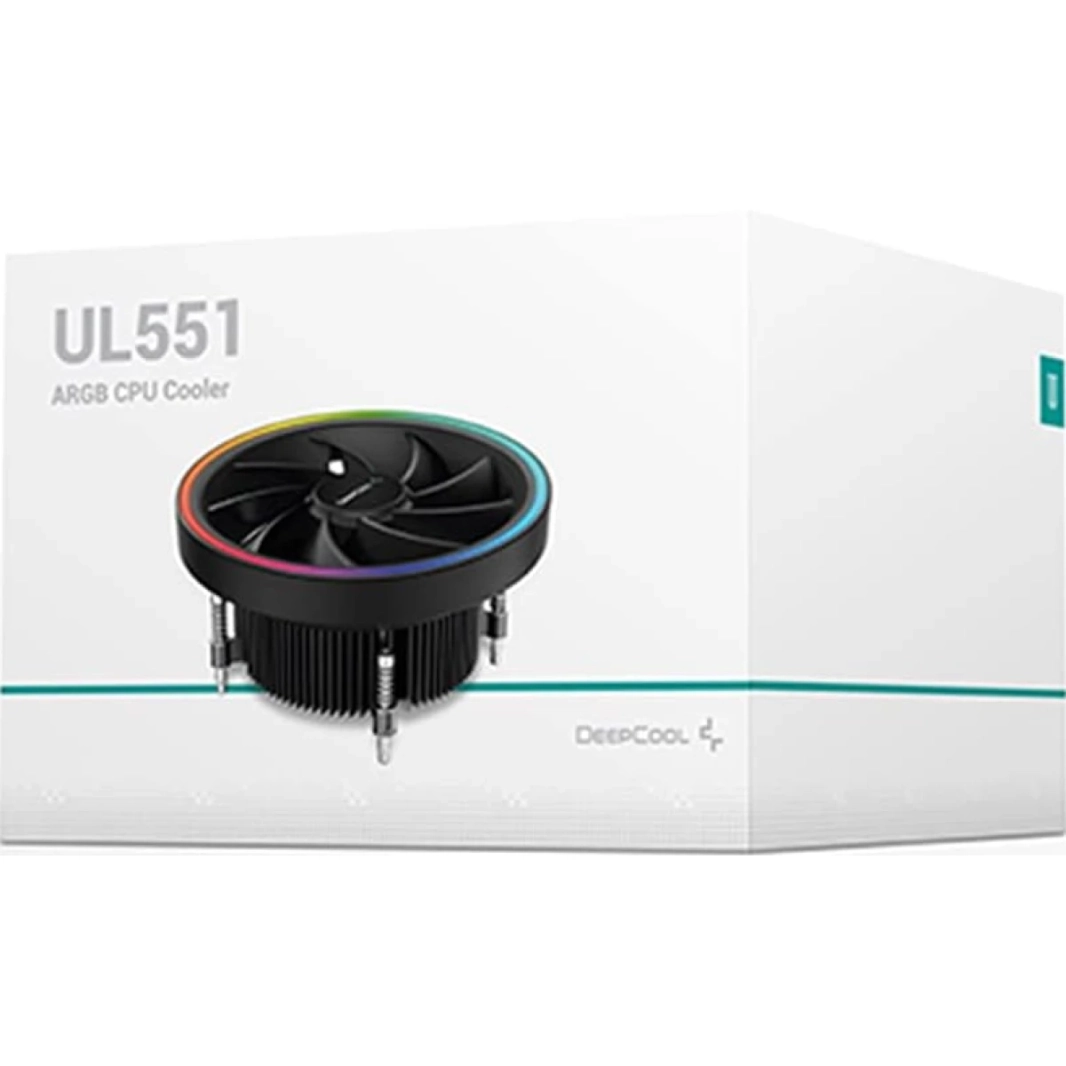 DEEPCOOL UL551 (إصدار Intel) 1800RPM 4pin PWM ARGB CPU Cooler يدعم Intel 1200/1151/1150/1155