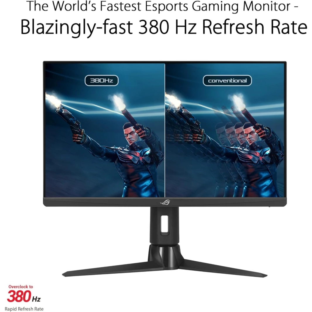 ASUS ROG Strix XG259QN IPS السريع 25 "380Hz 0.3ms HDR 400 Esports FreeSync Premium ELMB Sync Stand قابل للتعديل