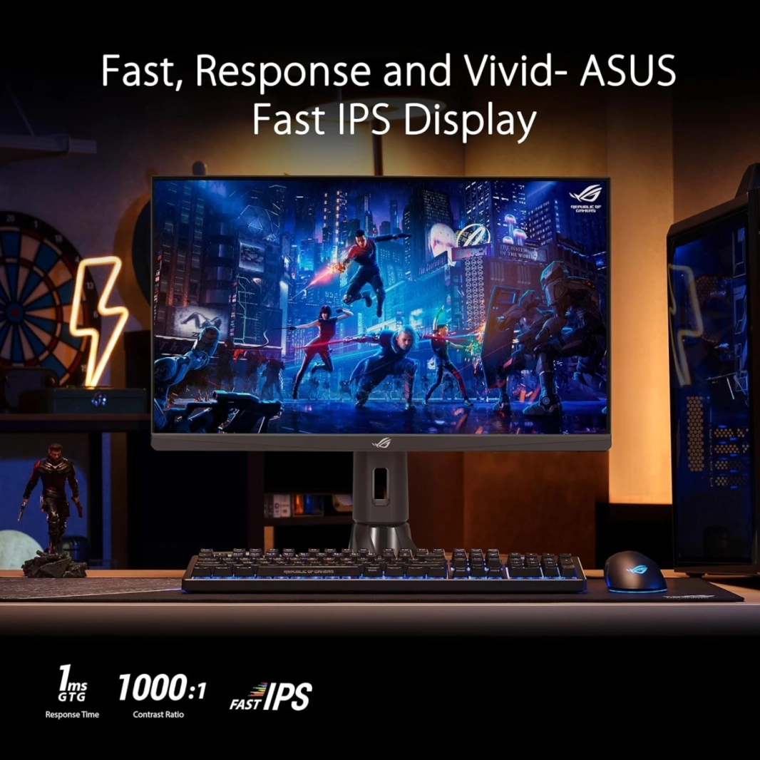 ASUS ROG Strix XG259QN IPS السريع 25 "380Hz 0.3ms HDR 400 Esports FreeSync Premium ELMB Sync Stand قابل للتعديل