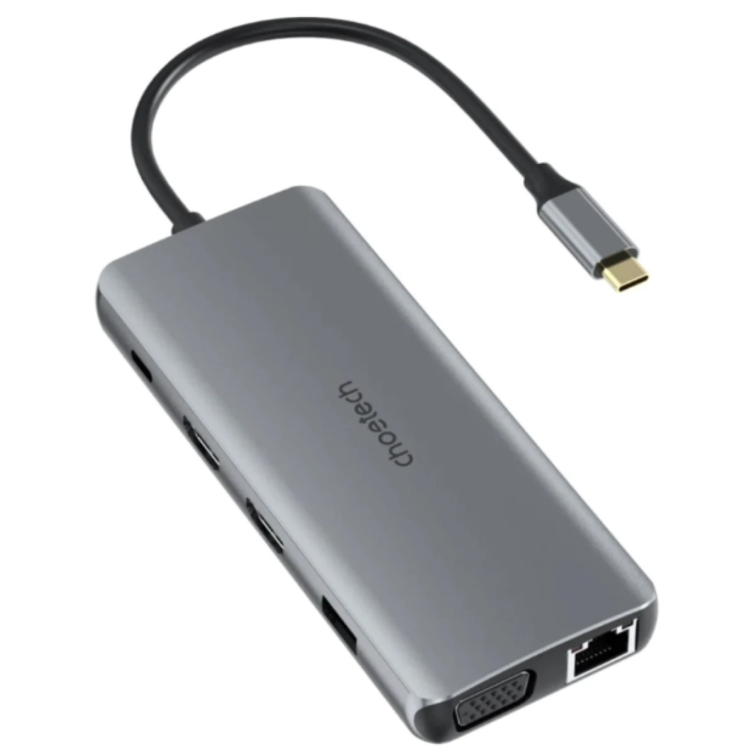 Choetech Hub-M26 12 في 1 USB Type-C Multi-Hub Dual HDMI تصل إلى 100 واط