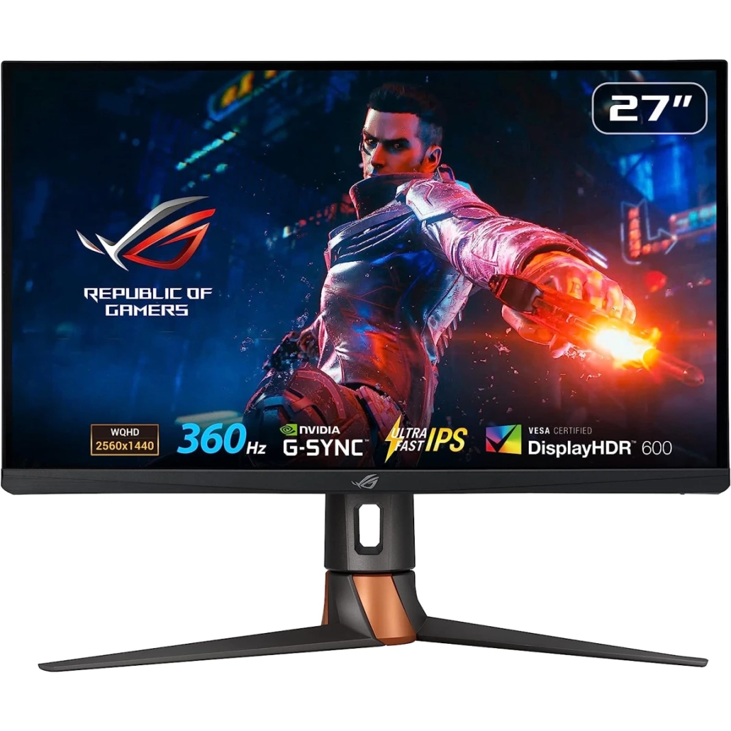 ASUS ROG SWIFT PG27AQN 27 "FAST IPS 360Hz HDR600 2K 1MS G-Sync Care NVIDIA® Reflex Analyzer VESA