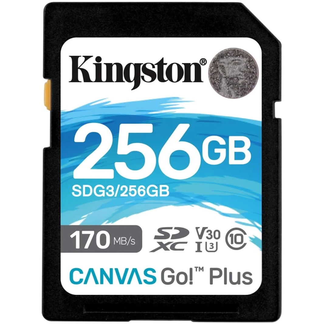 Kingston 256GB SDXC Canvas GO Plus 170 MB /S C10 ، U3 ، V30 CARMY