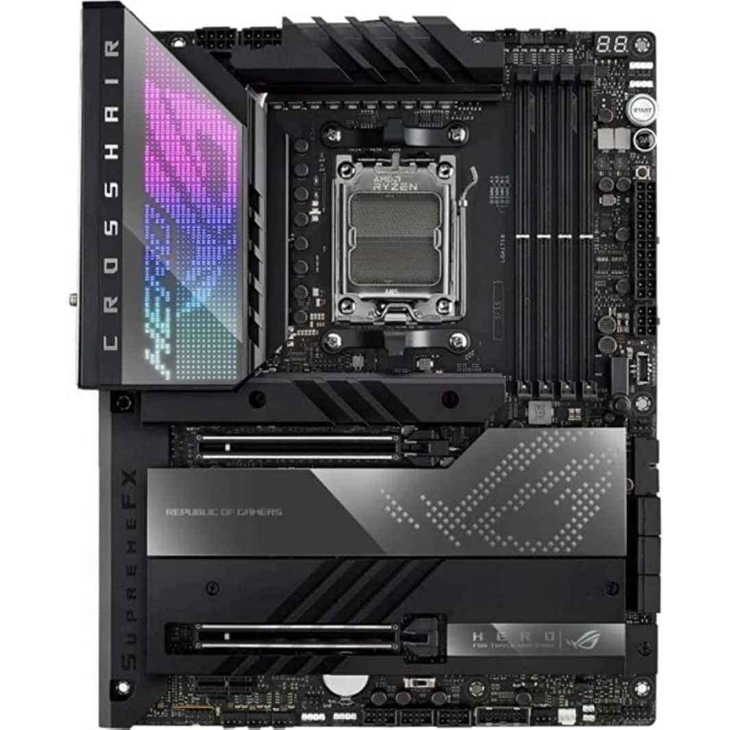 ASUS ROG Crosshair X670E HERO WIFI 6E DDR5 AM5 RYZEN 7000 PCIE® 5.0 5XM.2 SLOTS USB 3.2 Gen 2x2 USB4 Mainboard