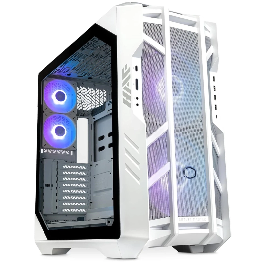 Cooler Master Haf 700 High Airflow Case Mesh Plane Front Panel Duale 200mm Sitleflow Argb Fans w/ USB Type C - White