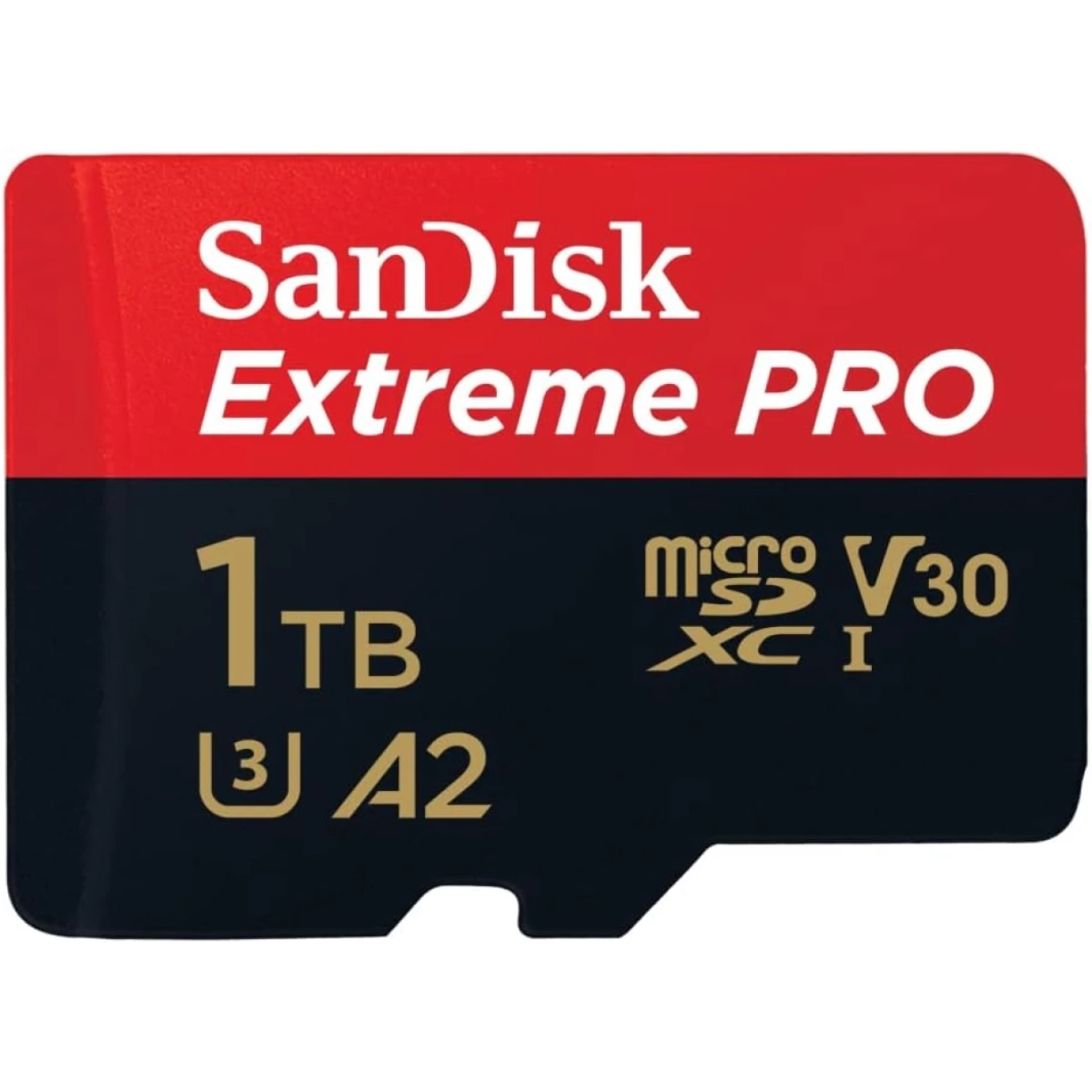 SanDisk Extreme Pro 1TB MicroSDXC UHS-I V30 200MB/S اقرأ 140 ميجابايت/ثانية بطاقة ذاكرة للكتابة على 4K فيديو على الهواتف الذكية كاميرات وطائرات بدون طيار