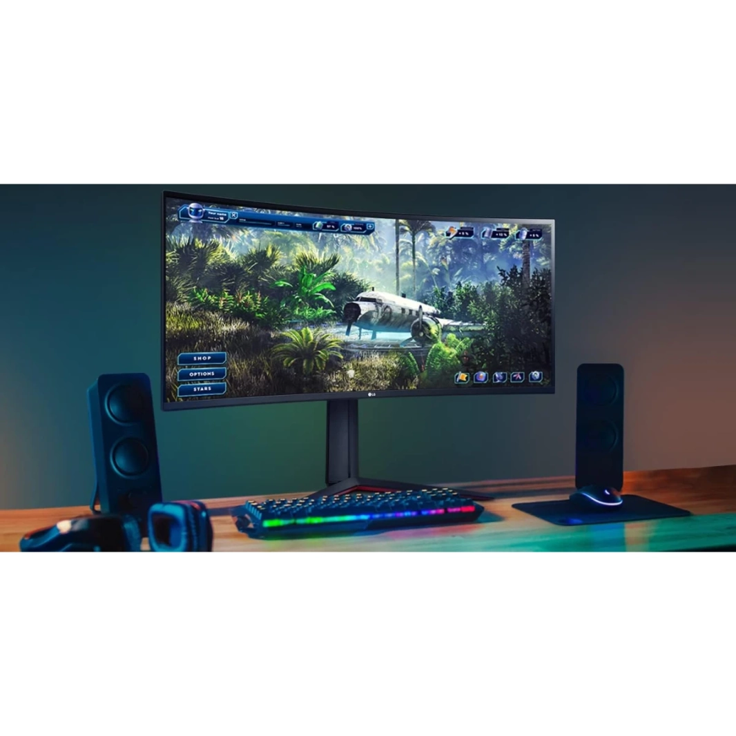 LG 34GP63A 34" Curved UltraWide 2K 160Hz HDR10 sRGB 99% Color Gamut FreeSync™ Premium w/ Built-in Speakers