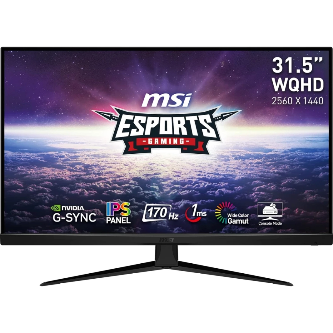 MSI G321Q 32" 2K HDR Ready IPS 170Hz 1ms Nvidia G-Sync Wide Color Gamut Perfectly support 120Hz For PS5 & Xbox S,X