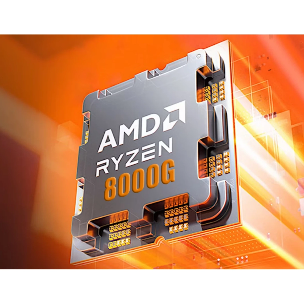 AMD RYZEN 5 8600G 6 -CORE 4.3GHz (5.0 GHz MAX BOOST) 22MB CACHE AM5 معالج سطح المكتب مع AMD RADEON 760M GRAPHIC - TRAY