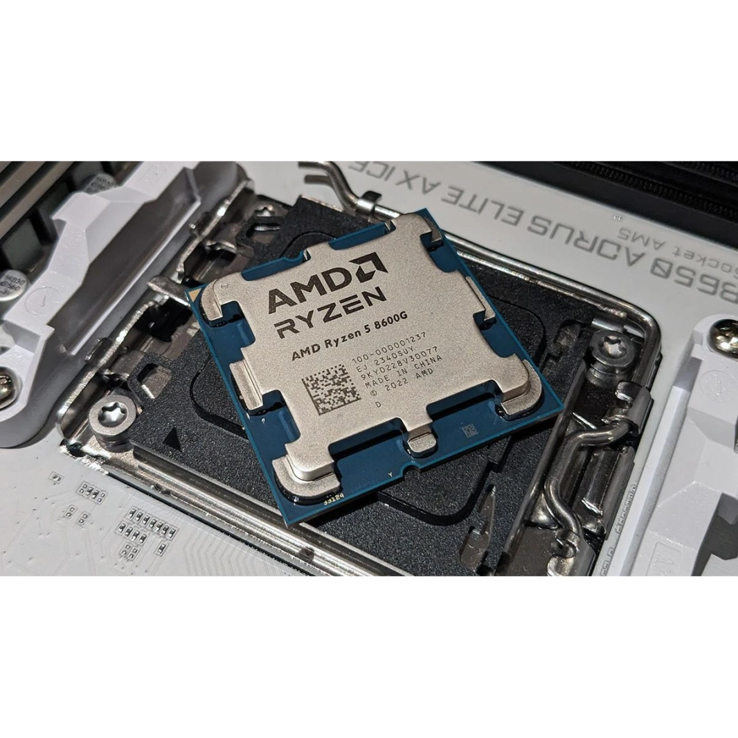 AMD RYZEN 5 8600G 6 -CORE 4.3GHz (5.0 GHz MAX BOOST) 22MB CACHE AM5 معالج سطح المكتب مع AMD RADEON 760M GRAPHIC - TRAY