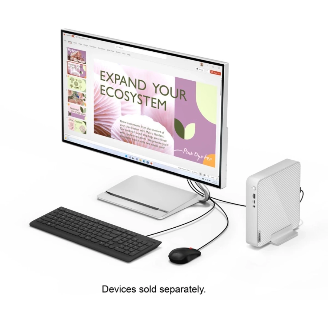 Lenovo IdeaCentre Mini (2023) 13Gen Intel Core I5 ​​12 -Cores Mini Size Max Impact Design - Cloud Gray