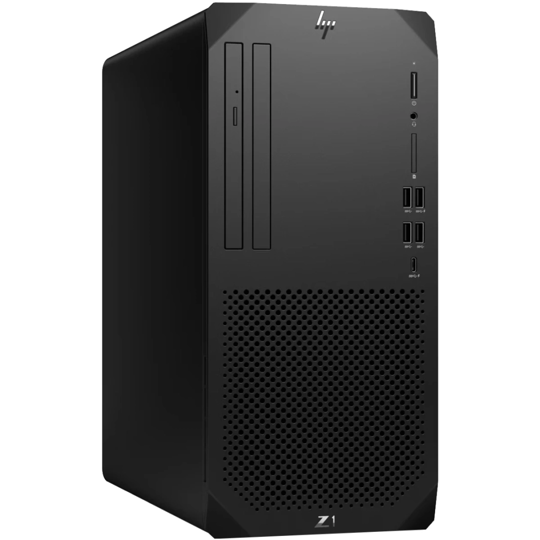 HP Z1 G9 Workstation (2023) 13Gen Intel Core i7 16 -CORES لتصميم وتحرير وحتى ألعاب مع بطاقة رسومات قابلة للترقية - أسود