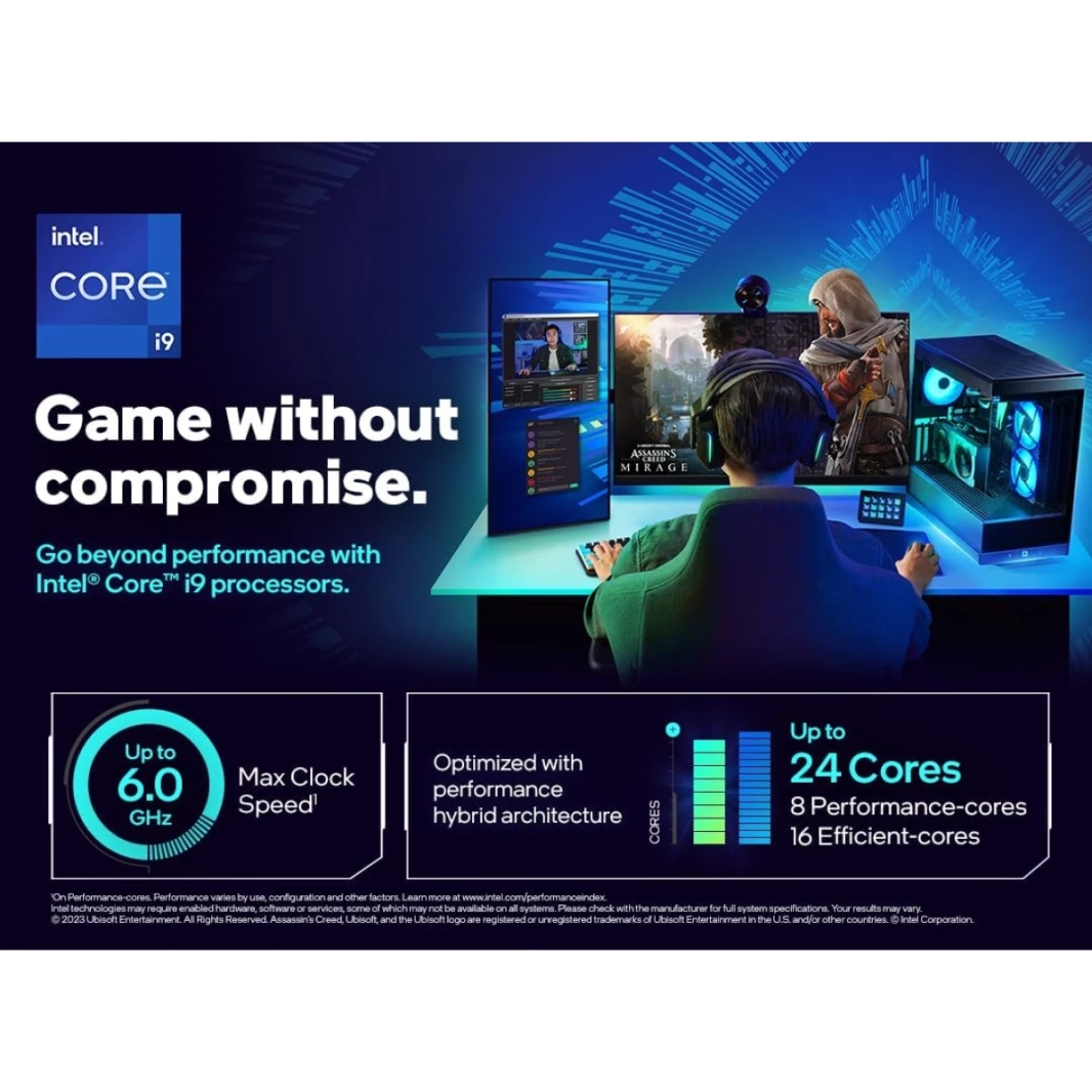 Intel New 14Gen Core I9-14900KF 24-CORES تصل إلى 6.0 GHz L2+L3 68MB ذاكرة التخزين المؤقت غير مؤمن مع الرسومات المتكاملة-مربع