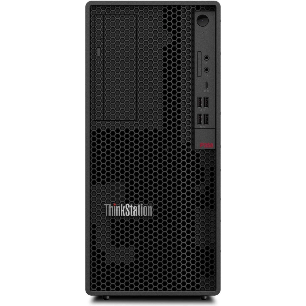 Lenovo ThinkStation P358 Tower 5Gen Amd Ryzen 7 Pro 5845 8 -Cores Power & Nability W/ NVIDIA® RTX 3060 12GB GDDR6 - Black