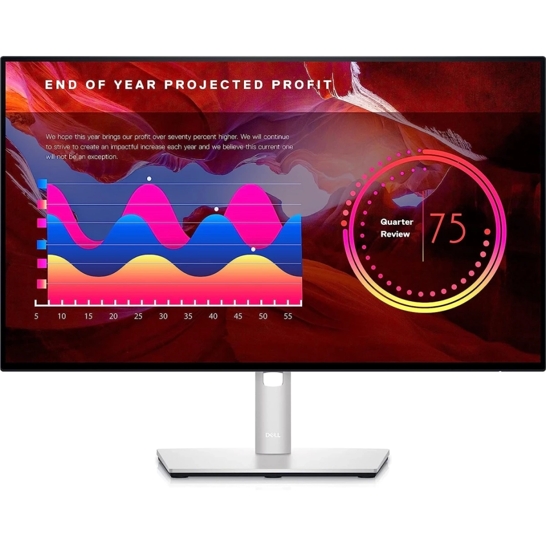 Dell UltraSharp U2422H 24" IPS Full HD Brilliant Colors & Optimize Eye Comfort w/ ComfortView Plus - Silver