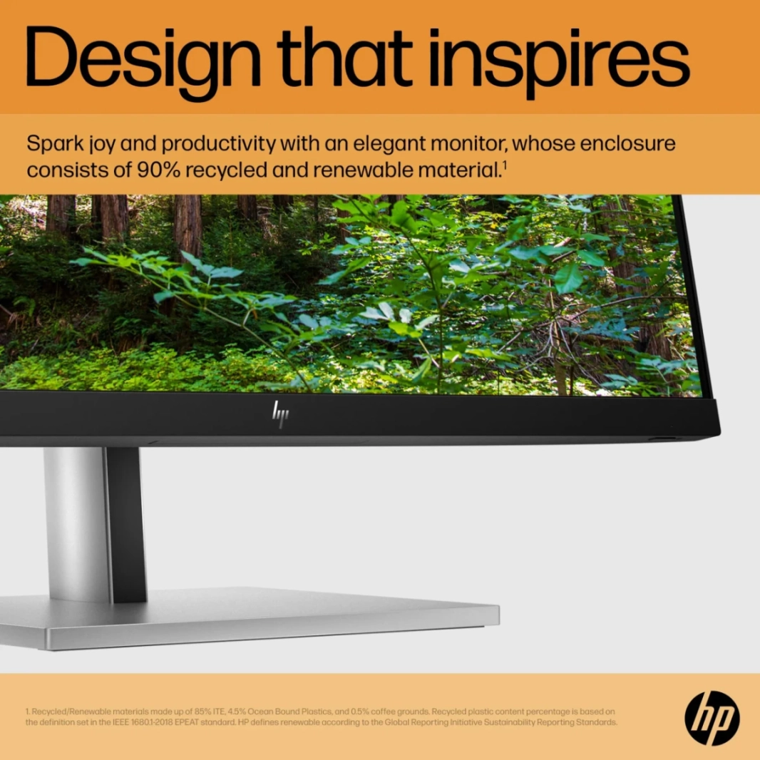 HP E24 G5 24" IPS Full HD Professional 75Hz 4-Way Adjustable Stand 99% sRGB HP Eye Ease w/ Display Port & HDMI & USB Hub