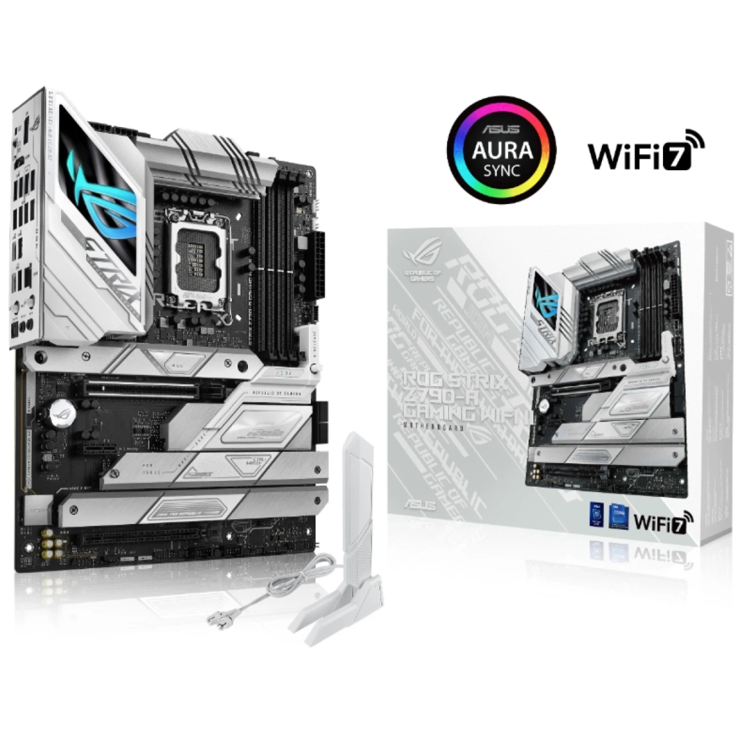 ASUS ROG Strix Z790-A Gaming WiFi II (WiFi 7) 5x M.2 slots PCIe 5.0 USB 3.2 Gen 2x2 Type-C® Aura Sync RGB