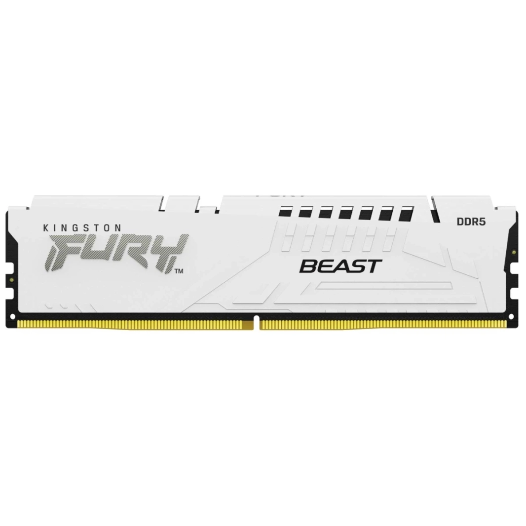 Kingston Fury Beast 32GB (1 × 32GB) 6000MHz DDR5 MEMORTOP MEMORTER TENTRICTY - WHITE
