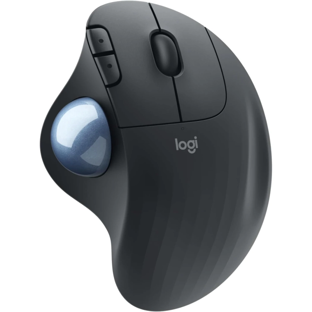 Logitech Ergo M575 اللاسلكية الماوس الماوس السهل التحكم في الإبهام وتتبع سلس التصميم المريح Windows & Mac - Graphite