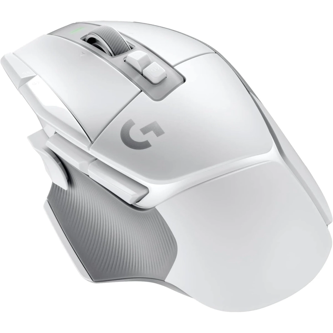 Logitech G502 x Lightspeed Wireless Lightforce Hybrid Optical -Mechanical Switches Hero 25K Sensor for MacOs & Windows - White