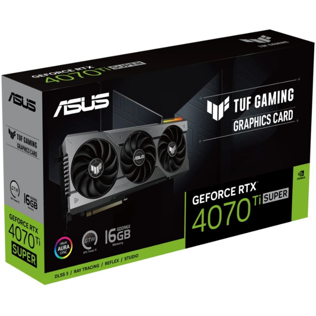 ASUS TUF Gaming NVIDIA GEFORCE RTX 4070 TI Super 16GB GDDR6X GRASTS CARD