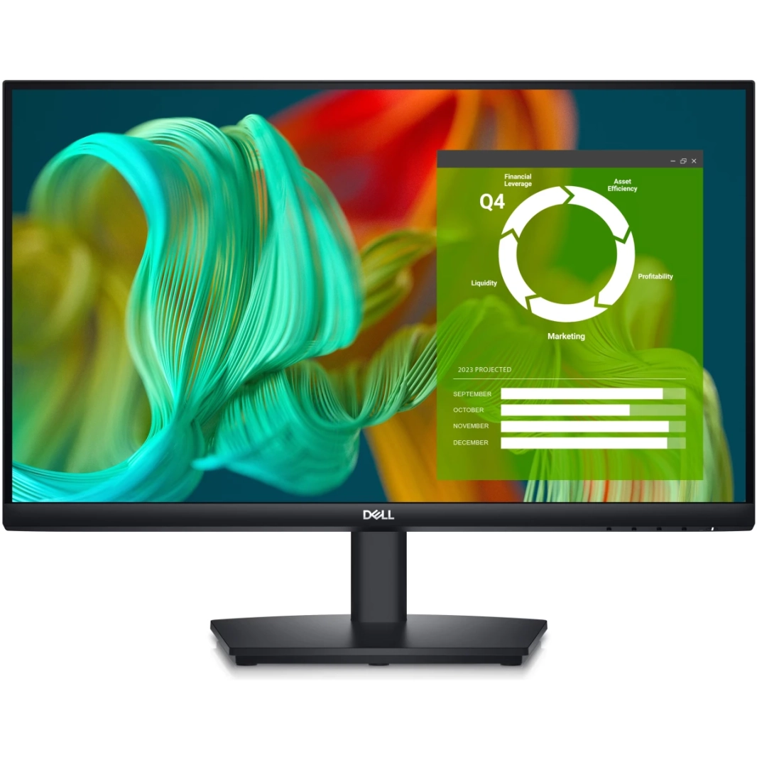 Dell E2424HS (2024) 24 "HD الكامل مع الارتفاع القابل للتعديل ومكبرات الصوت المزدوجة DisplayPort VGA HDMI واجهة - أسود
