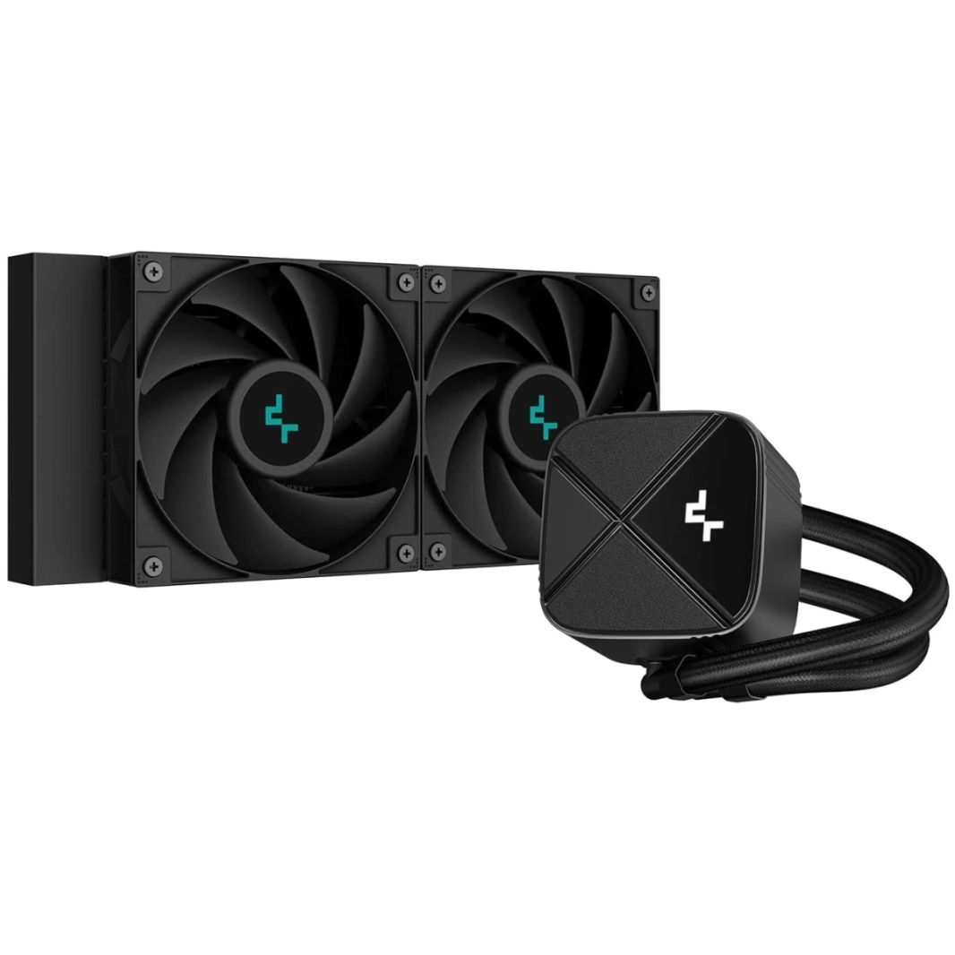 DeepCool LS520S الصفر المبرد السائل الظلام 240 مم 3100 دورة في الدقيقة 280W TDP AIO COOLER مضادة للتسرب كوكب المياه المبرد من أجل AMD & Intel - أسود