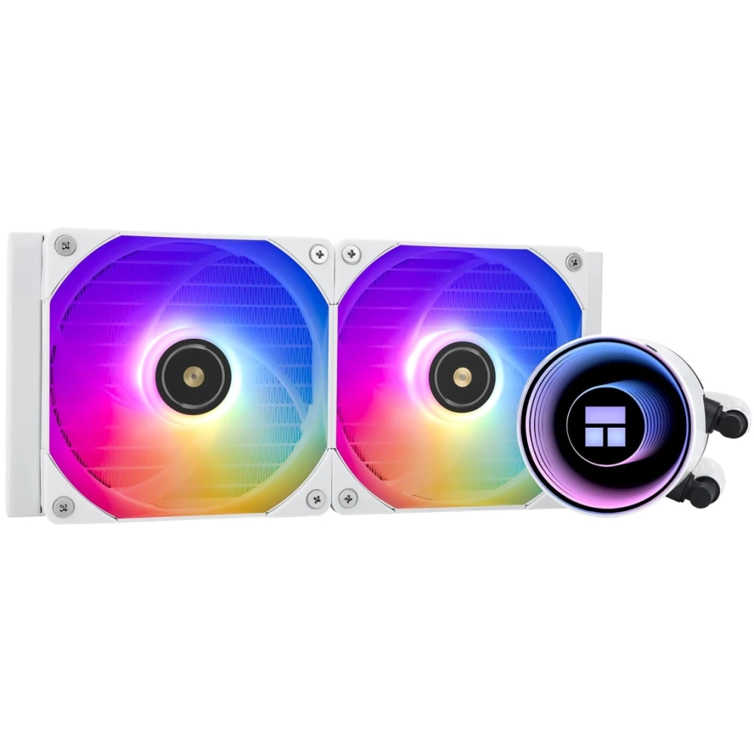 Thermalright Frozen Notte 240 Argb Water Cooler 2x PWM Fans S -FDB V2 محامل لـ AMD/Intel - أبيض