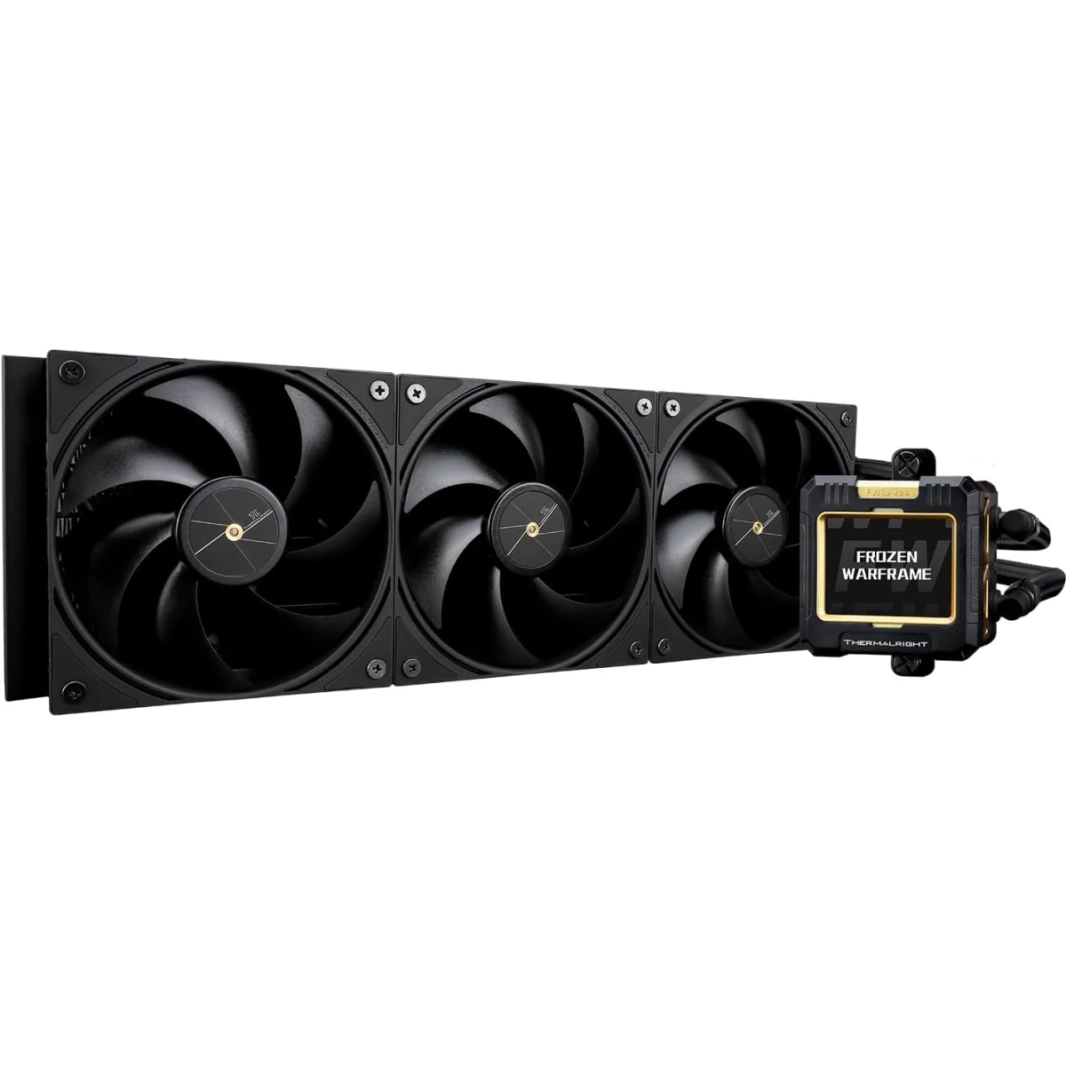 Thermalright Frozen Warframe 360 ​​Water Cooler مع 3x PWM Fans IPS 320x240 شاشة LCD لـ AMD/Intel - Black