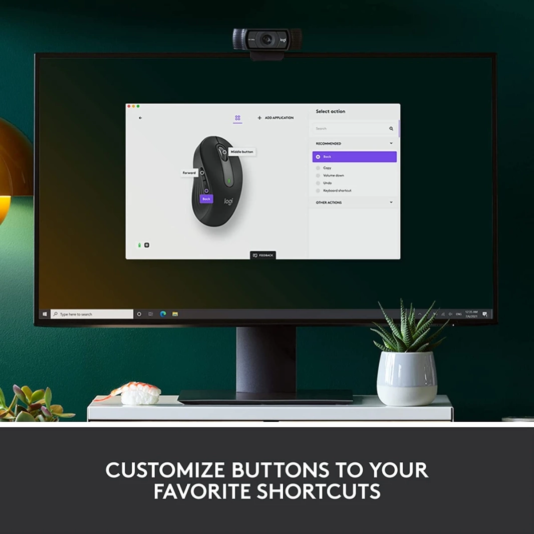 Logitech Signature M650 Silent 2 Year Battery Wireless & Bluetooth Multi-Device Compatibility