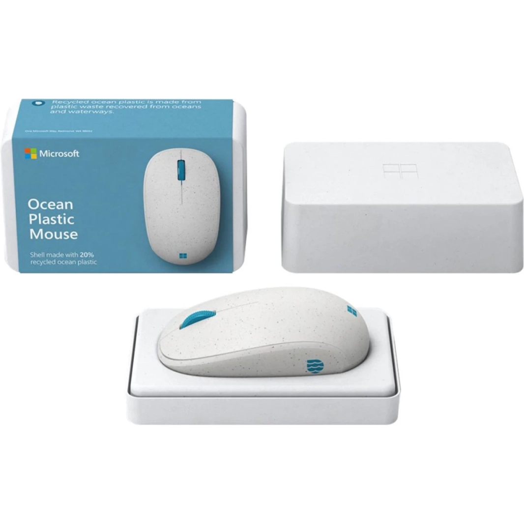 Microsoft Ocean Plastic Bluetooth Mouse Comfortable Design Right / Left Hand 2.4 GHz Frequency Range For Windows & Mac