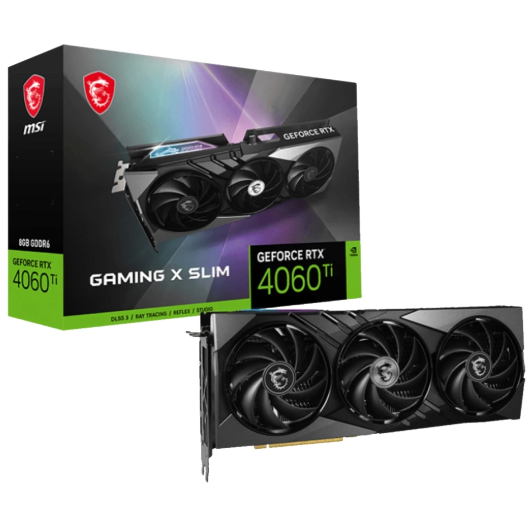 MSI Nvidia GeForce RTX 4060 Ti Gaming X Slim 8G GDDR6 DLSS 3 HDMI 2.1 Graphic Card