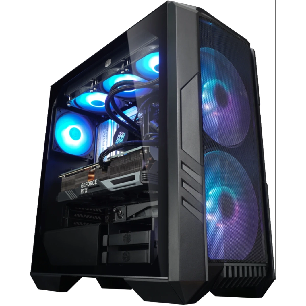Cooler Master Haf 500 Black Edition High Airflow Mesh Argb Lighting Fans USB 3.2 Gen 2 Type C