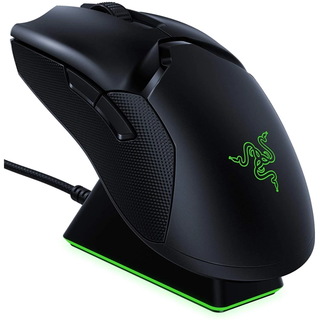 Razer Viper Ultimate Wireless Mouse w/ Dock Station Station Hyperspeed Light and Fast 20K DPI Sensor RGB Chroma