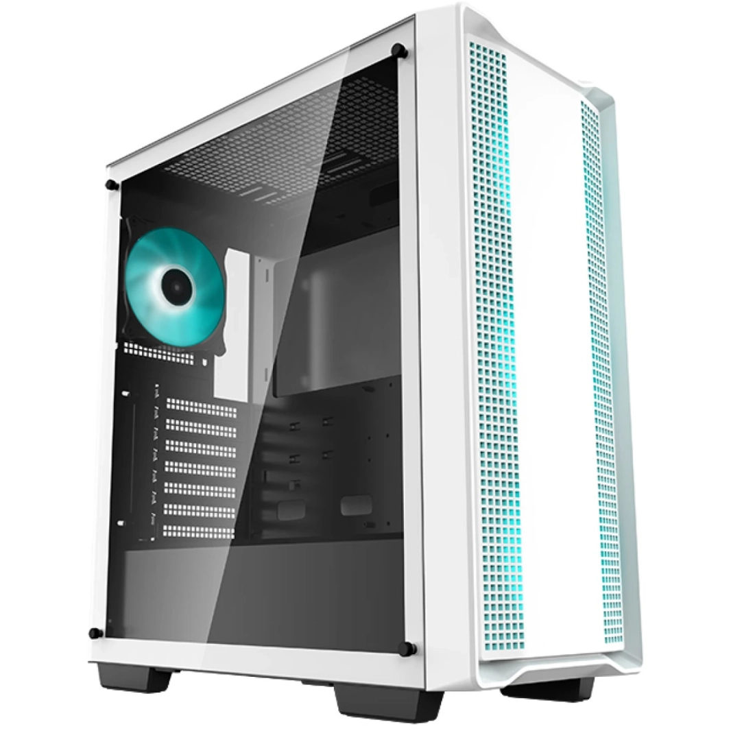 DEEPCOOL CC560 Mid-Tower  Gaming Case Pre-Installed 3 x 120mm LED Fans - White