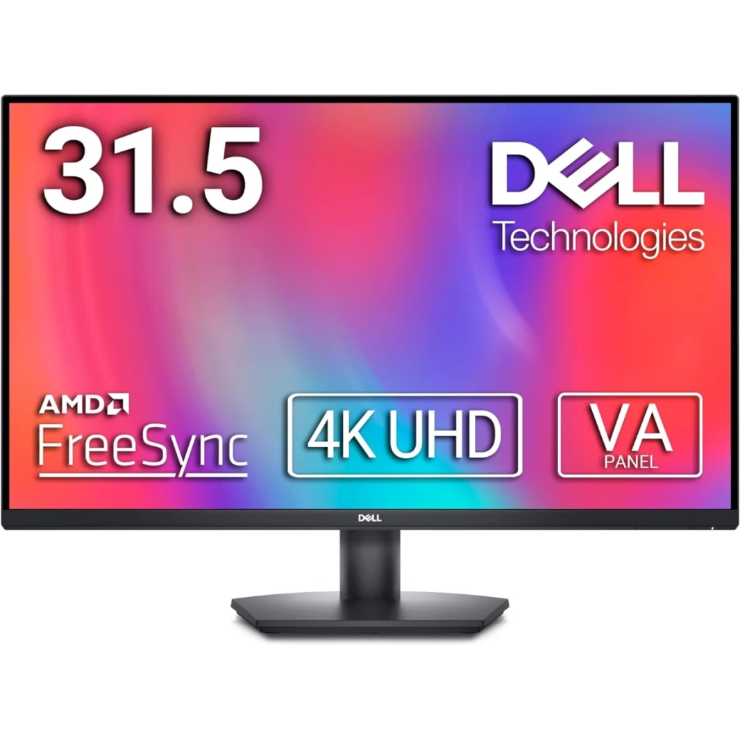 Dell SE3223Q 32" VA 4K Multitask Efficiently PBP/PIP 1.07b Colors w/ Dual HDMI & Display Port Interface - Black