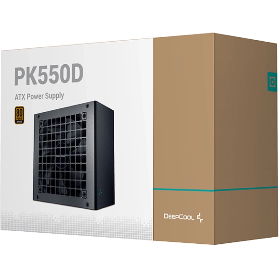 DeepCool PK550D 550W 80 PLUS BRONZE PUNTIDALEDER COMPLET