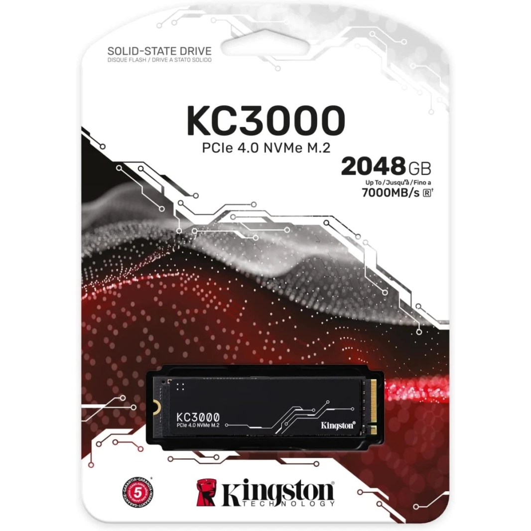 Kingston KC3000 2TB PCIE 4.0 NVME M.2 SSD تصل إلى 7000 ميجابايت/ثانية