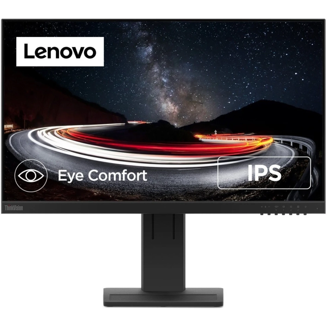 Lenovo ThinkVision E24-28 24" IPS Full HD VGA , HDMI , DisplayPort Interface w/ Speakers & Adjustable Stand