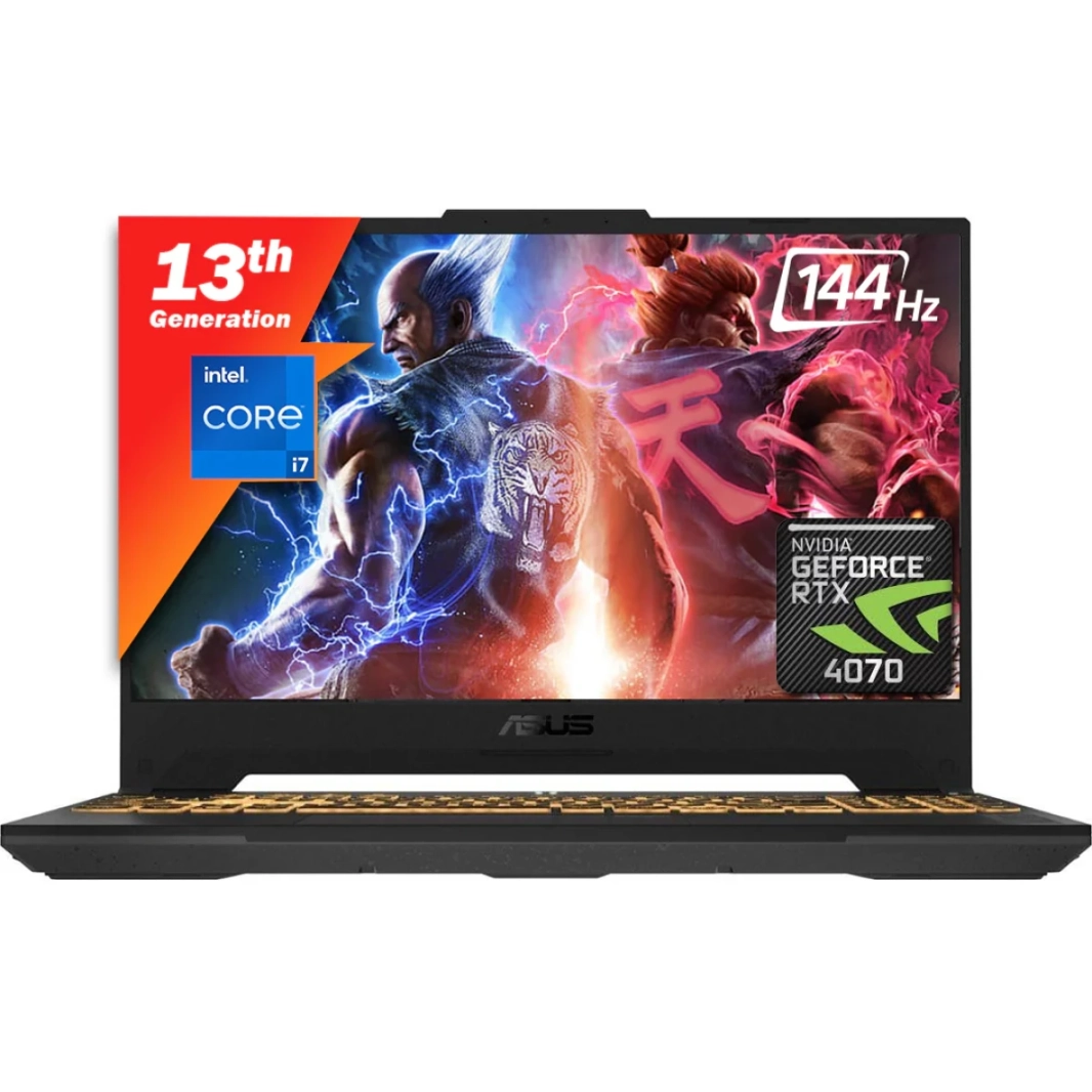 ASUS NEW TUF F15 (2023) FX507VI 13Gen Intel Core i7 10-Cores w/ Nvidia RTX 4070 8GB DDR6 & IPS 144Hz Display - Mecha Gray