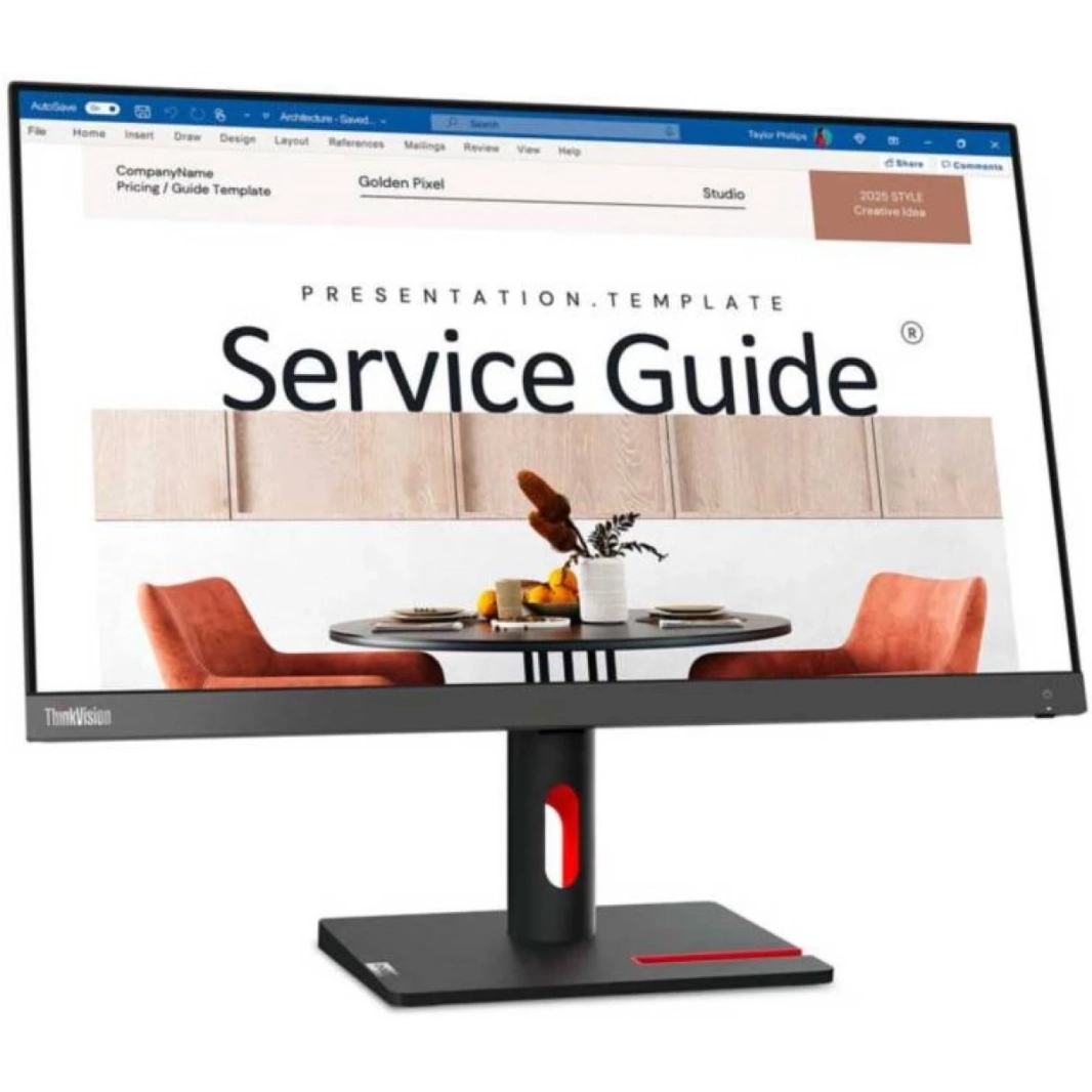 Lenovo ThinkVision S22i-30 IPS 22" Full HD 99% sRGB 75Hz Eyesafe & Low Blue Light w/ VGA & HDMI Interface - Black