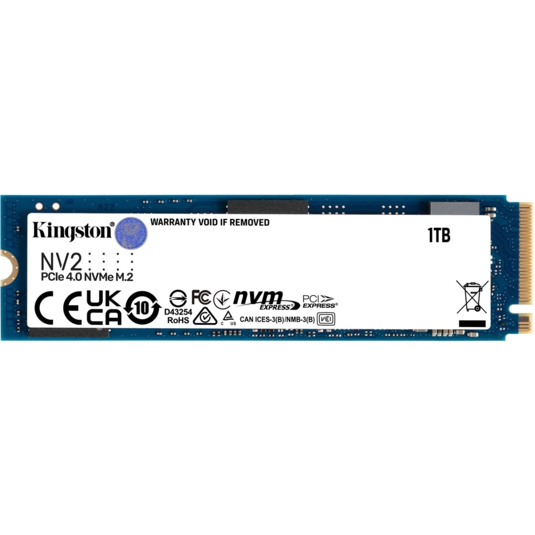 Kingston NV2 1TB M.2 2280 NVME PCIE 4.0 SSD داخلي يصل إلى 3500 ميجابايت/ثانية