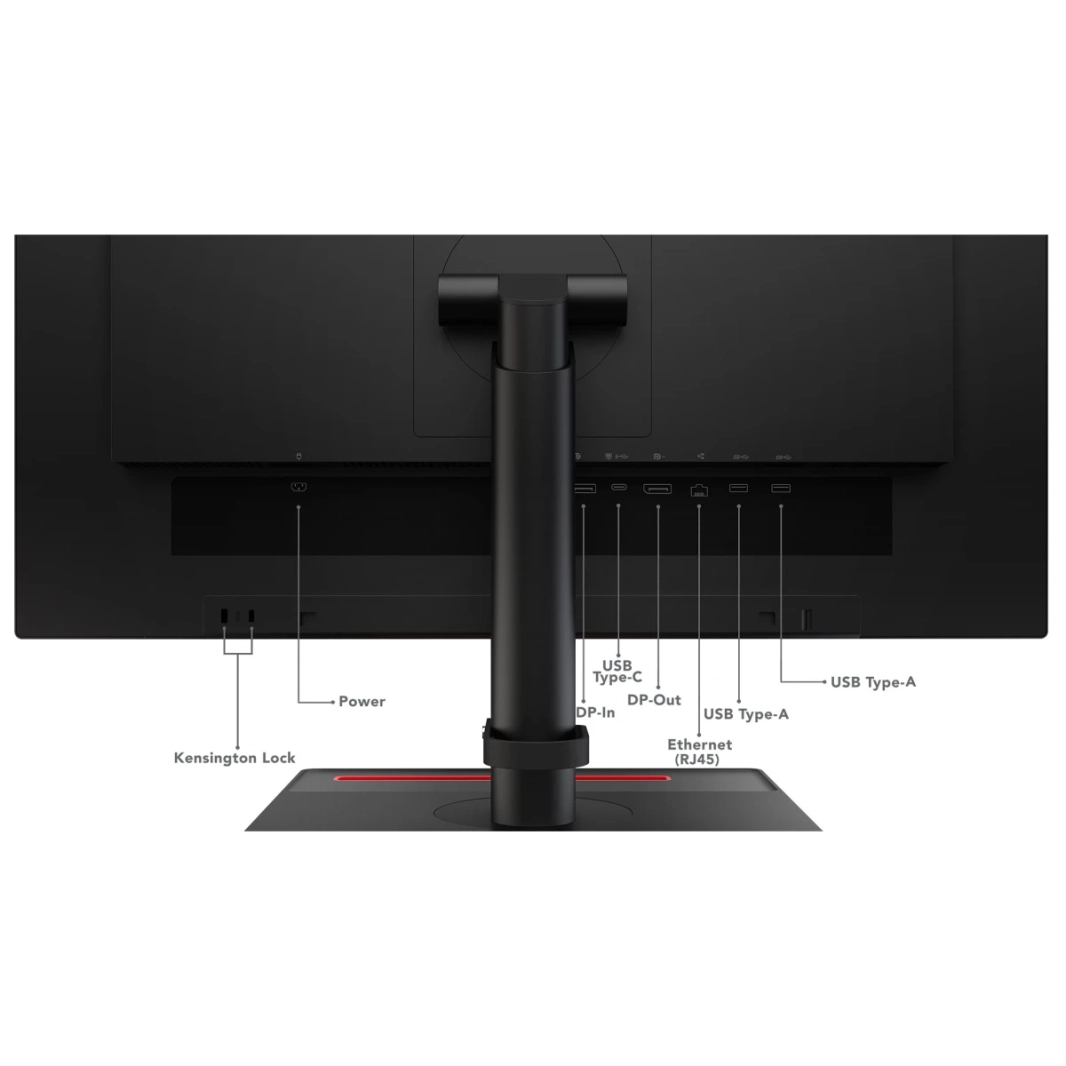 Lenovo ThinkVision T24m-29 24" IPS Full HD Adjustable Stand w/ USB Docking Station & Speakers - Black