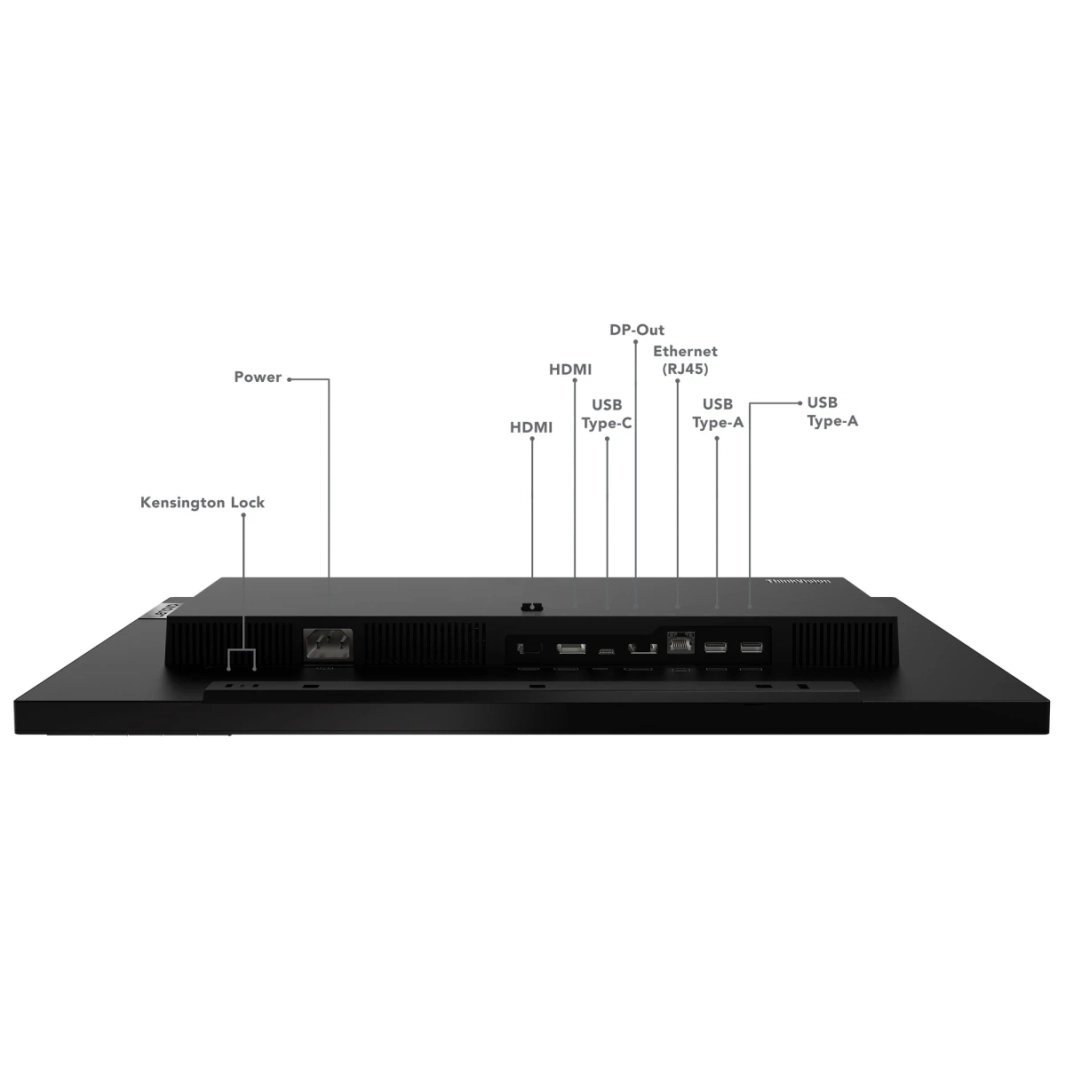 Lenovo ThinkVision T24m-29 24" IPS Full HD Adjustable Stand w/ USB Docking Station & Speakers - Black