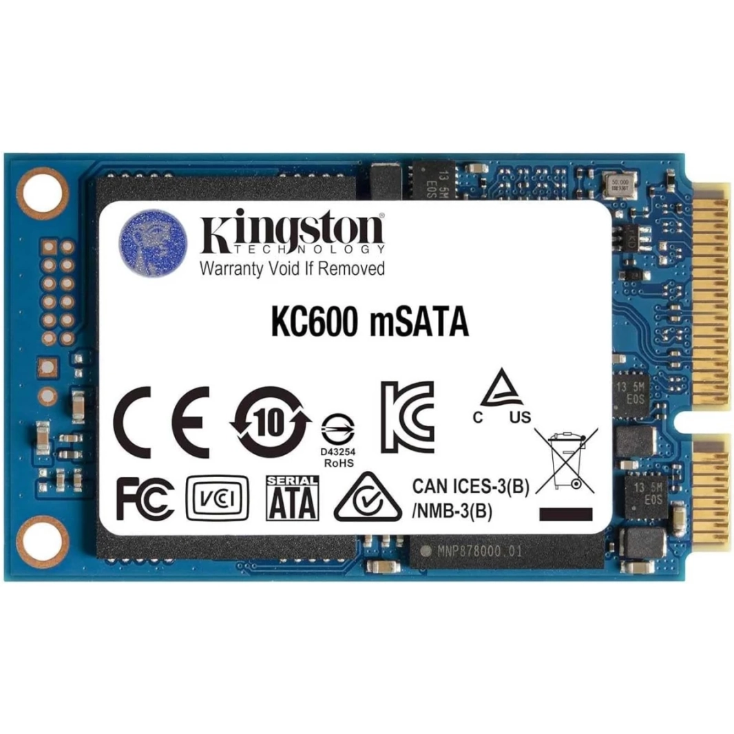 Kingston SKC600 512GB MSATA SATA III FORMAT SSD مع تشفير XTS-AEX 256 بت